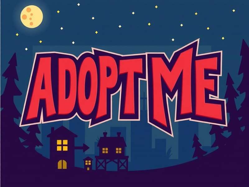 Analysis of Adopt Me typography showing font psychology and design choices