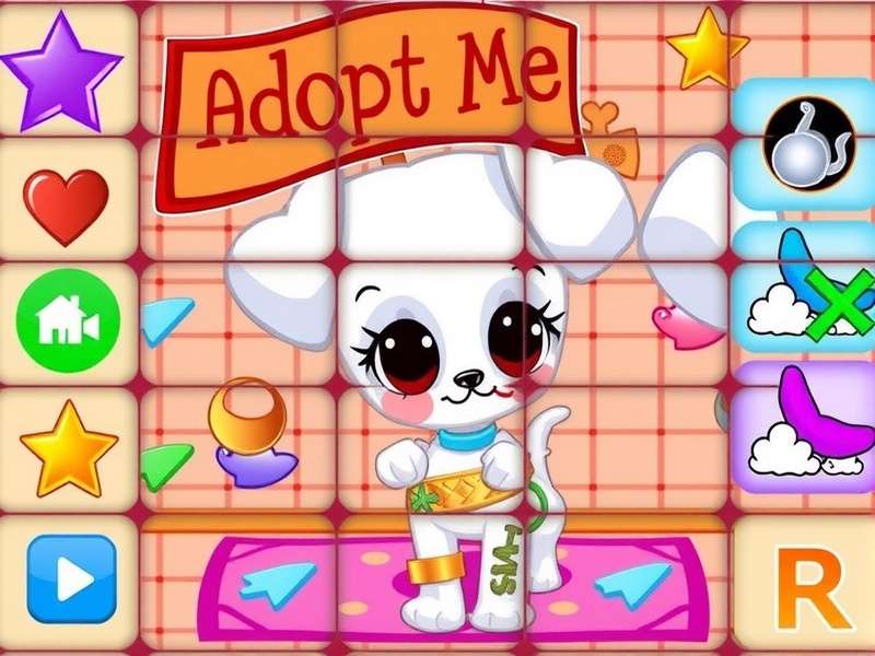 Adopt Me trading interface showing pets and items