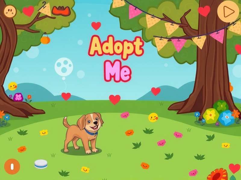 Adopt Me game screenshot showing pets and nursery