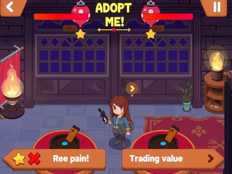 Adopt Me trading hub with players and pets