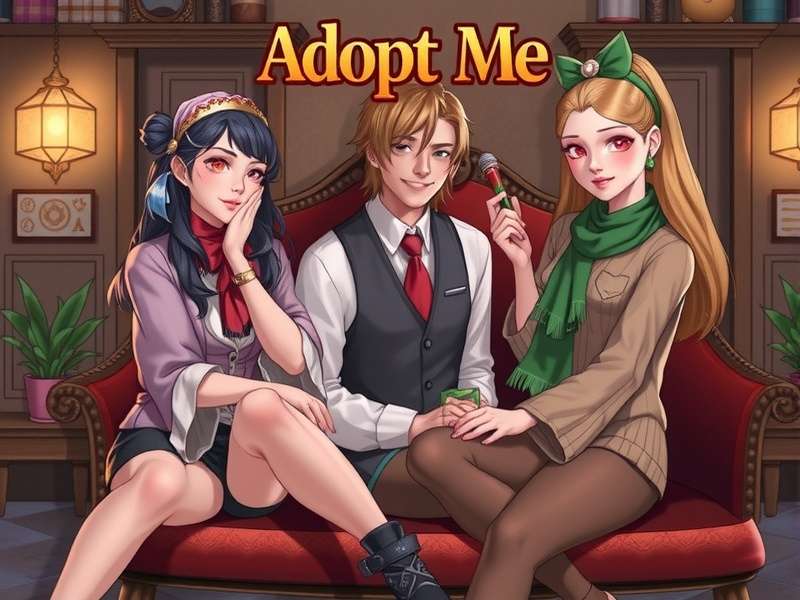 Adopt Me trading hub screen showing players interacting and trading pets