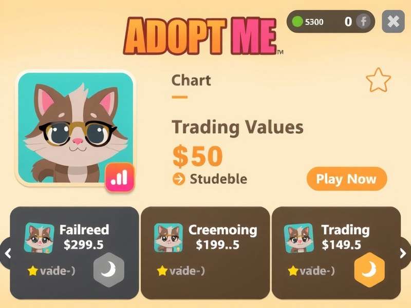 Adopt Me trading pets and items illustration