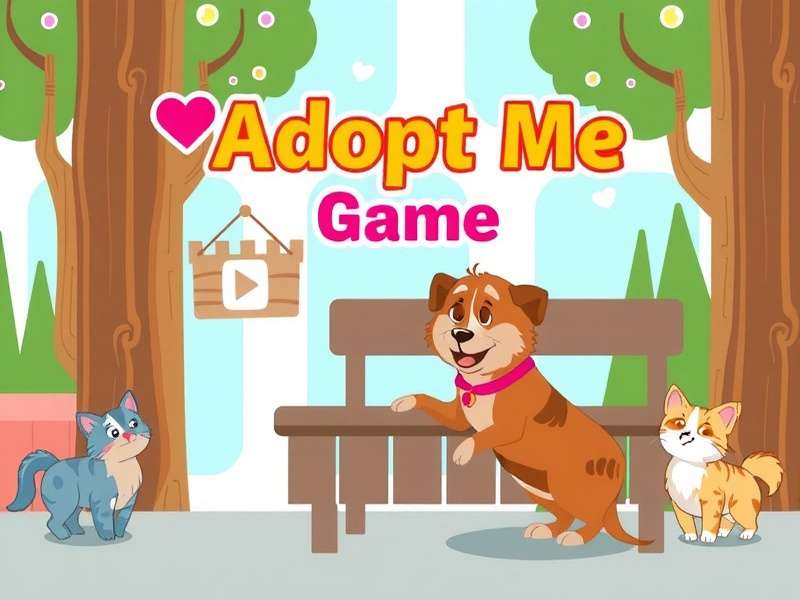 Colorful virtual pets and characters from Adopt Me on a digital landscape