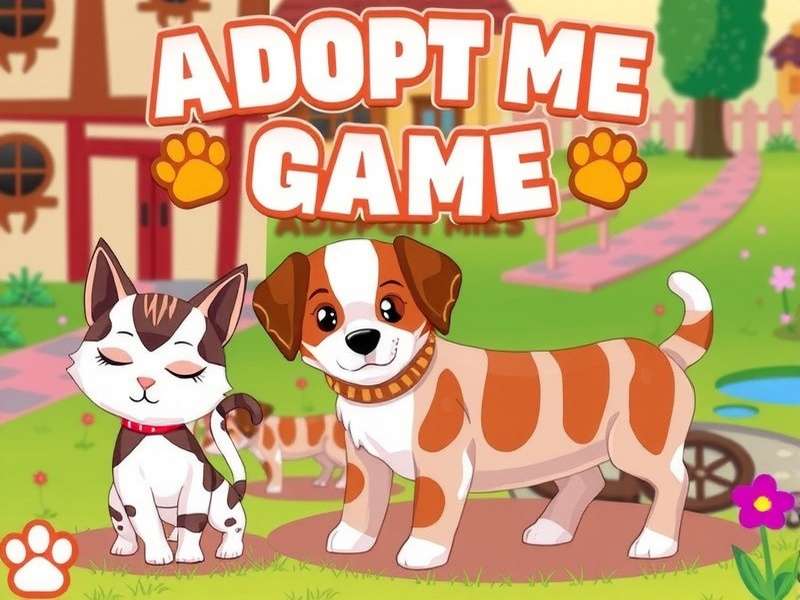 Vibrant scene from Adopt Me showing players with legendary pets in the nursery