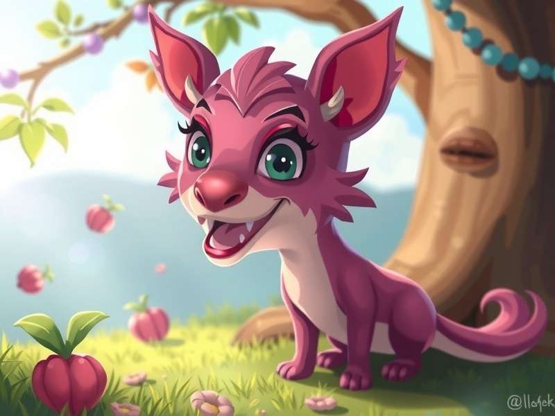 Concept art of a mythical, glowing pet resembling the Elverbreed in Adopt Me