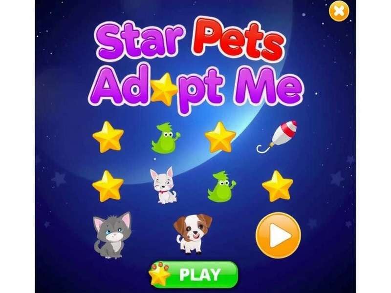 A collection of rare Star Pets in Adopt Me including Stellar Dragon and Nebula Fox