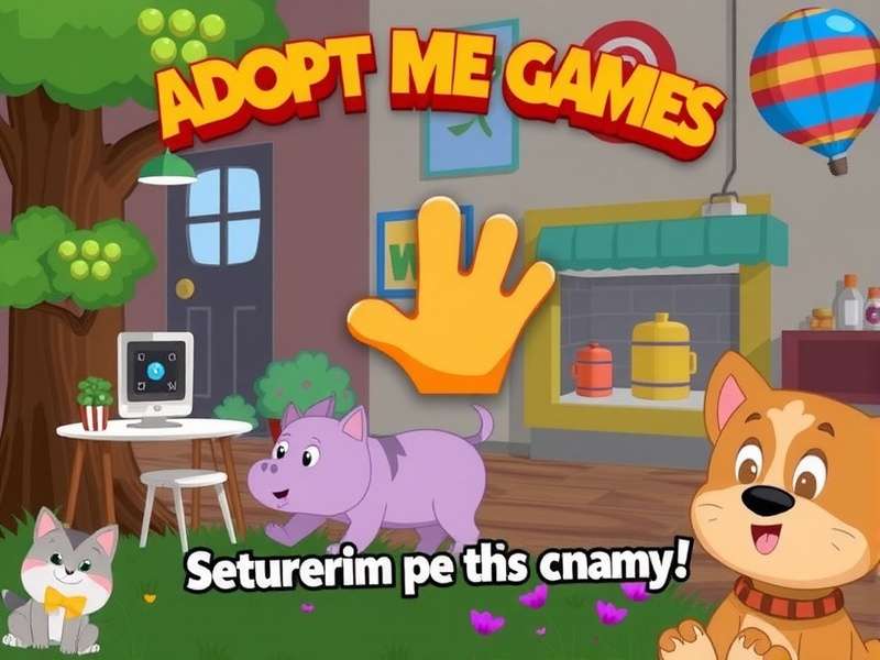 Adopt Me Game virtual pets and house on Roblox platform