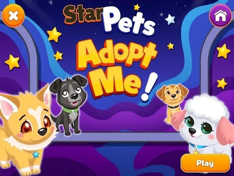 Cinematic scene from Star Pets Adopt Me game showing legendary pets in action