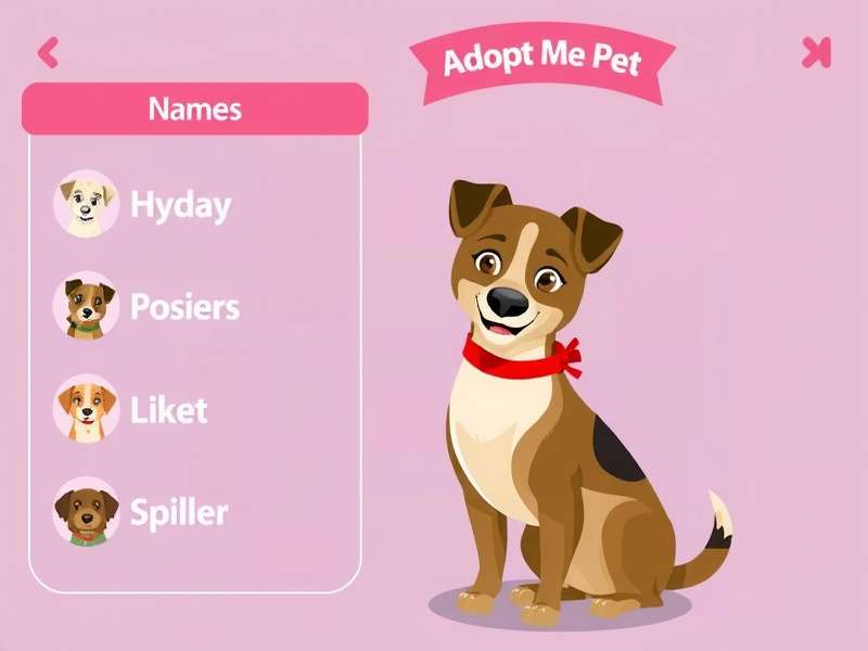 Collection of adorable virtual pets in Adopt Me game