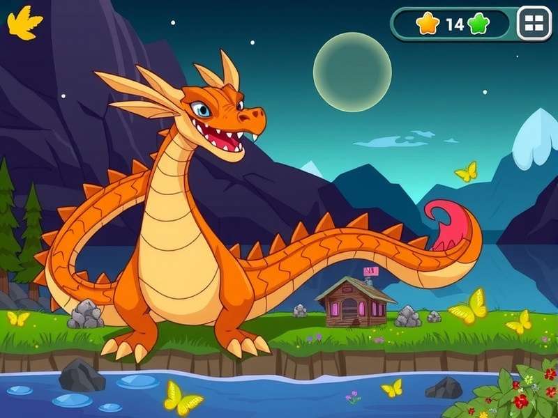 Naga Dragon Adopt Me gameplay screenshot showing the dragon in action