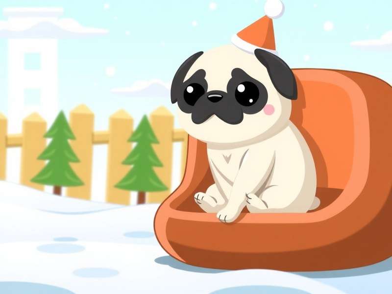Snowball Pug Adopt Me – cute winter pug pet in Adopt Me game
