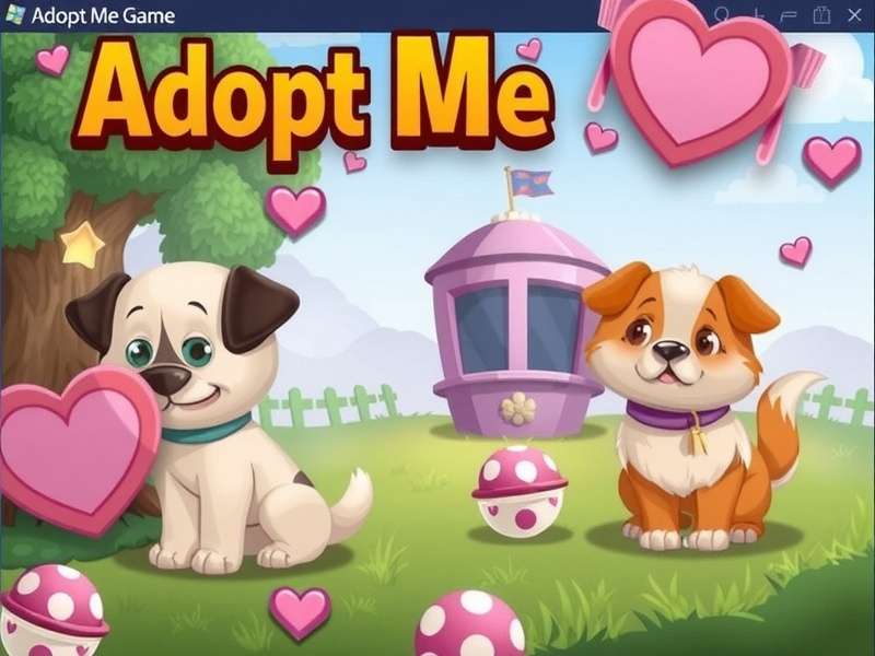 Adopt Me game world showing trading hub and pet collection area with rare pets