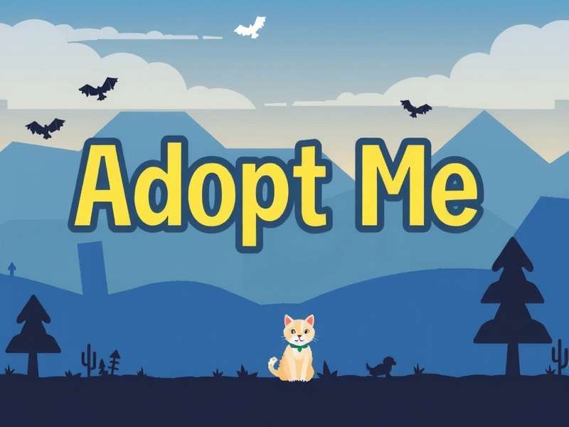 Adopt Me Font guide cover featuring typography and Roblox Adopt Me design elements