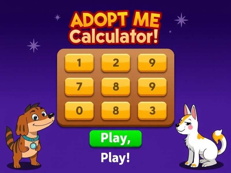 Adopt Me Calculator dashboard showing real-time trade values for Roblox Adopt Me pets
