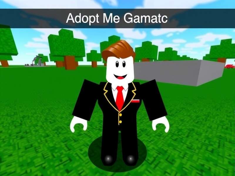 Roblox Adopt Me game world with pets and players