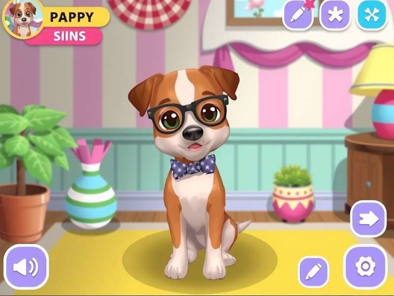 Preppy Adopt Me Gameplay showcase featuring a pink-themed nursery with rare pets and aesthetic furniture