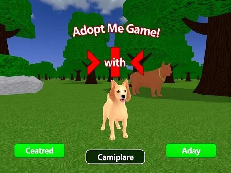 Adopt Me game in Roblox — virtual pet adoption and roleplay world