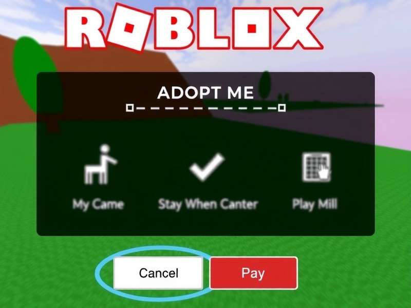 Roblox Adopt Me Game Free To Play — vibrant in-game scene with pets and players