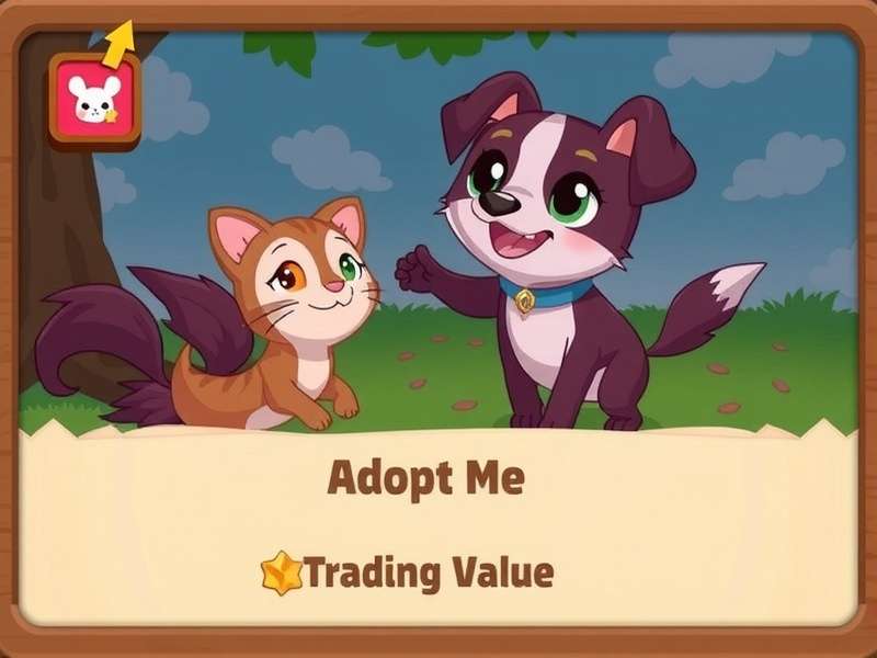 Adopt Me trading value chart showing pet rarity tiers and market trends
